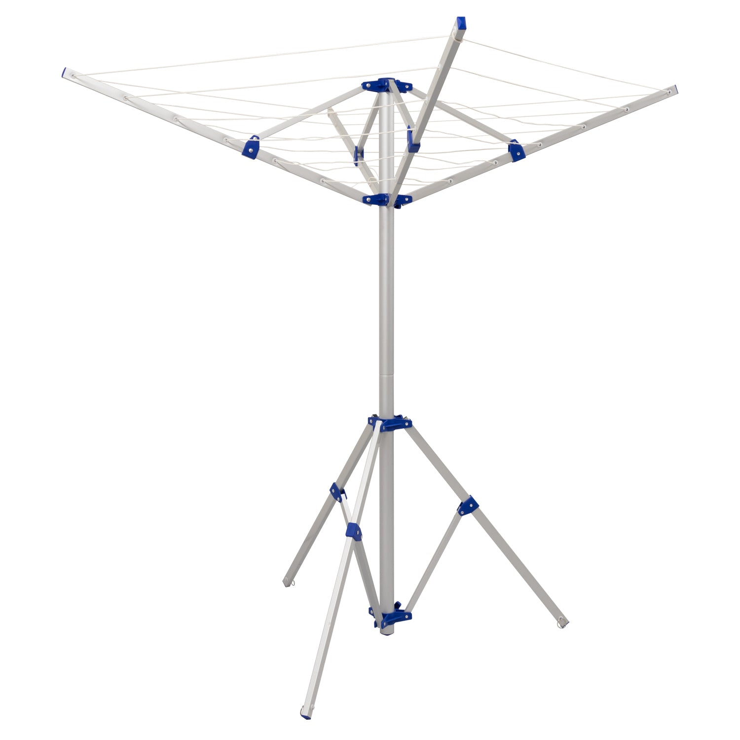Andes 4 Arm Aluminium Rotary Camping Clothes Airer 16m Washing Line Drying Rack