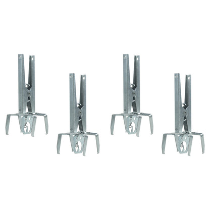 4 Pack of Woodside Heavy Duty Mole Claw Scissor Traps Fast Humane Kill