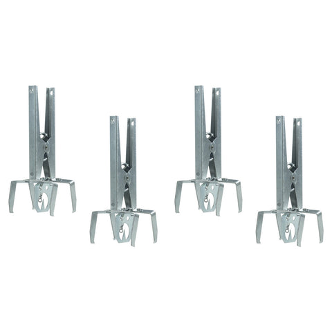 4 Pack of Woodside Heavy Duty Mole Claw Scissor Traps Fast Humane Kill