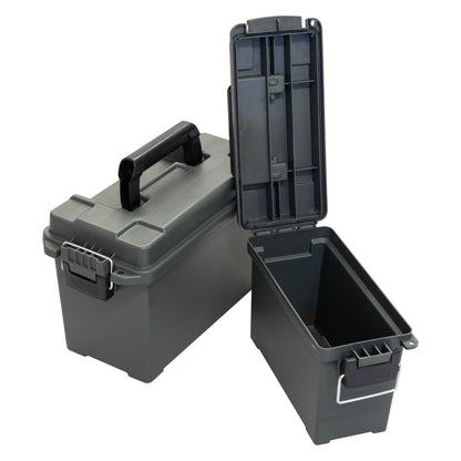 Nitehawk Durable & Lockable Ammunition Ammo/Tool Storage Box – Set of 2