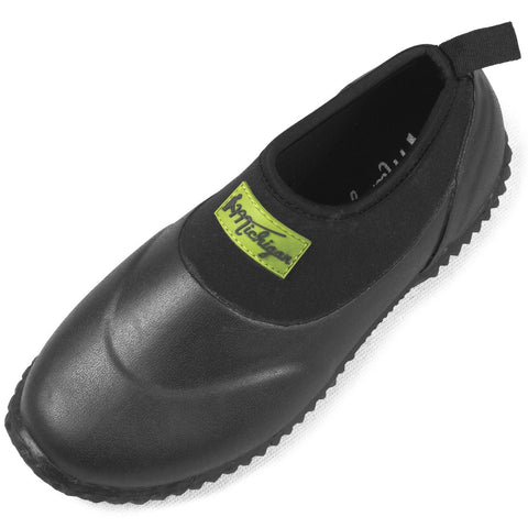 Michigan Black Neoprene Garden Boots Slip On Waterproof Outdoor Shoe