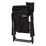 Andes Folding Camping Garden Chair, Aluminium Fishing Directors Chair with Side Table x 2