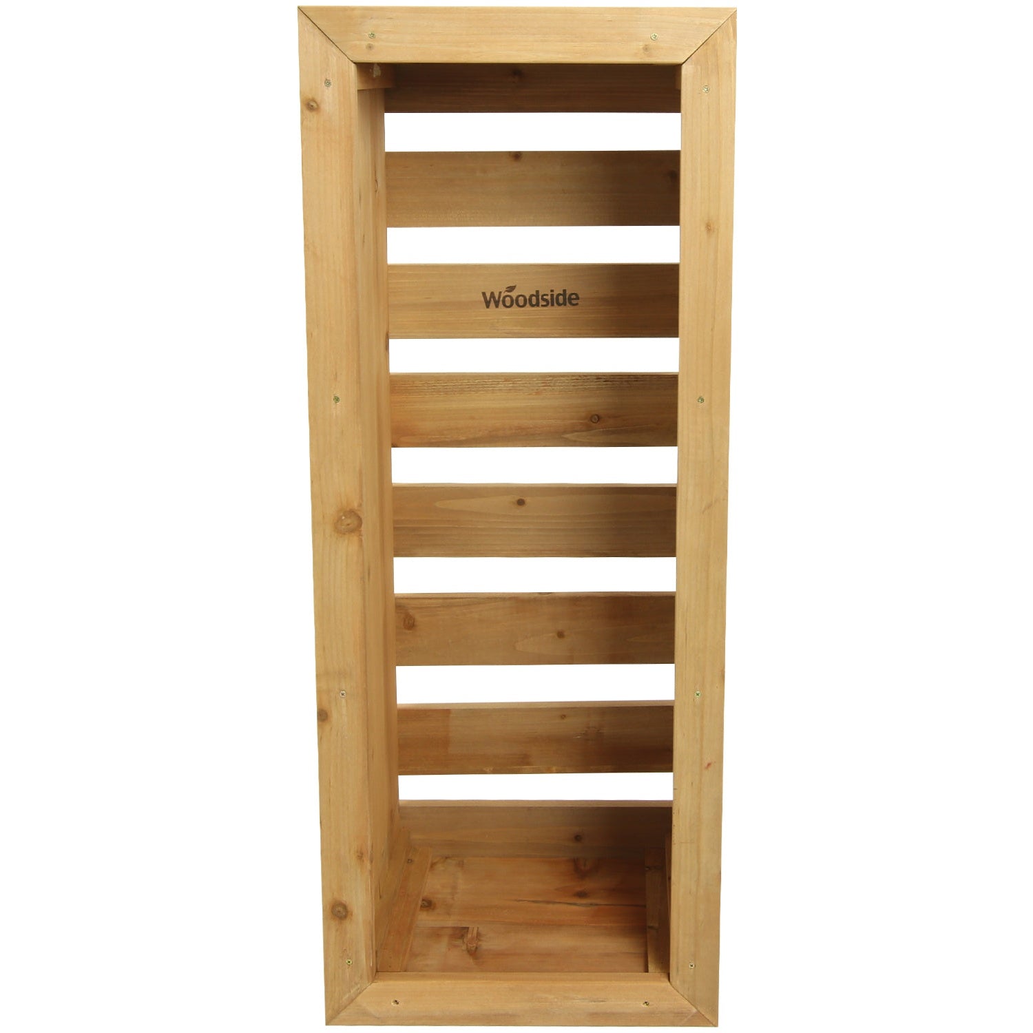 Woodside Reedham Stained Wooden Garden Trough Planter/Flower Trough Box, 95 Litres