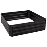 Woodside Tunstall Outdoor Garden Raised Steel Vegetable/Herb/Flower Grow Bed Planter