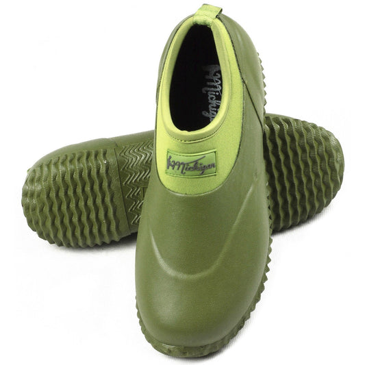 Michigan Green Neoprene Garden Boots Slip On Waterproof Outdoor Shoe