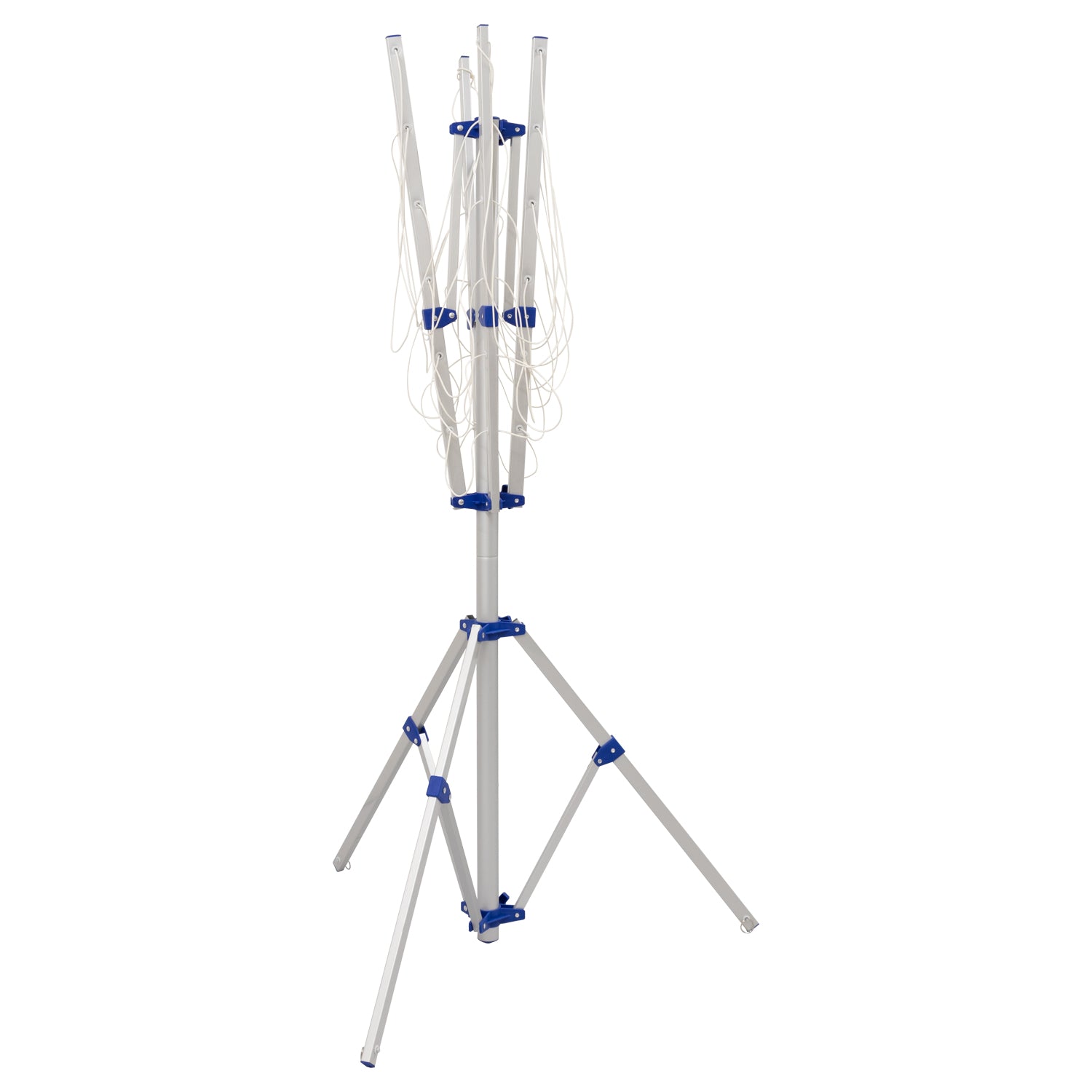 Andes 4 Arm Aluminium Rotary Camping Clothes Airer 16m Washing Line Drying Rack