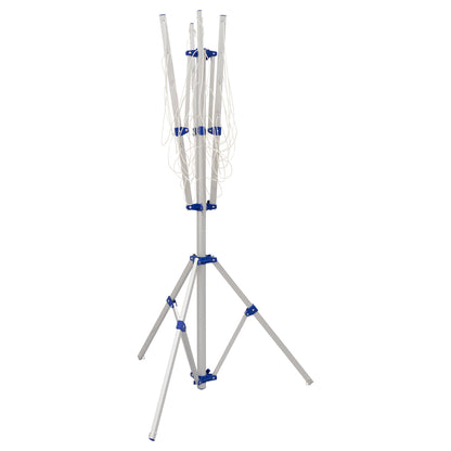 Andes 4 Arm Aluminium Rotary Camping Clothes Airer 16m Washing Line Drying Rack
