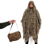 Nitehawk Woodland Camouflage Ghillie Suit Cloak/Poncho for Hunting & Paintball