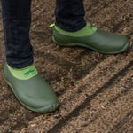 Michigan Green Neoprene Garden Boots Slip On Waterproof Outdoor Shoe