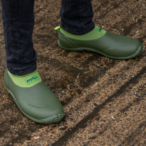 Michigan Green Neoprene Garden Boots Slip On Waterproof Outdoor Shoe