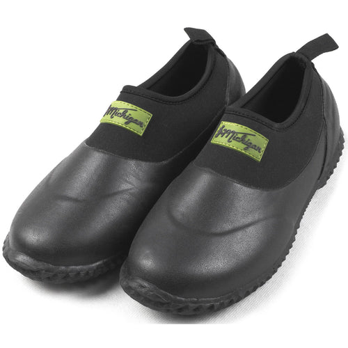 Michigan Black Neoprene Garden Boots Slip On Waterproof Outdoor Shoe