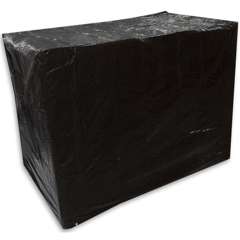 Woodside Black 2 Seater Outdoor Garden Bench Cover 1.34m x 0.7m x 0.99m