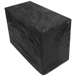 Woodside Black 2 Seater Outdoor Garden Bench Cover 1.34m x 0.7m x 0.99m