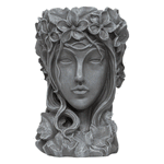 Woodside Garden Goddess Head Planter Decorative Indoor/Outdoor Plant Pot Statue