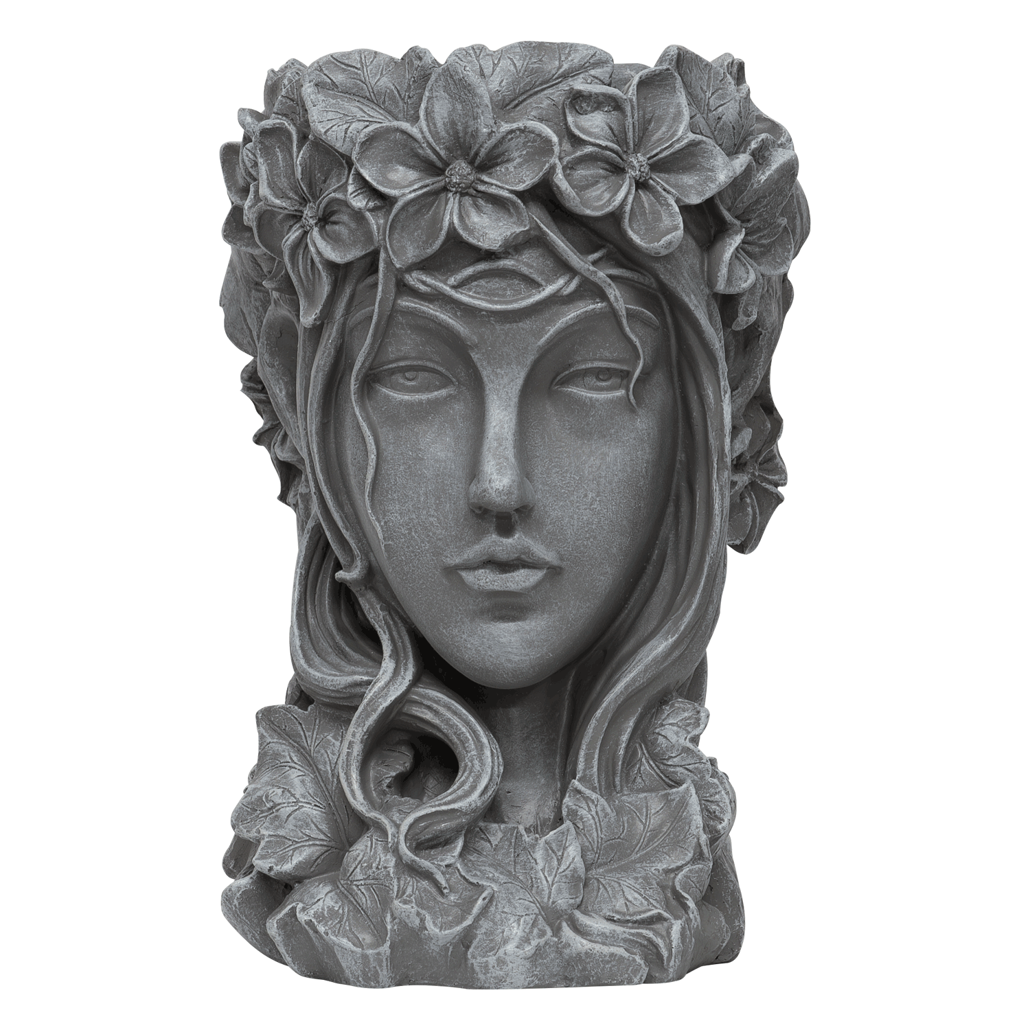 Woodside Garden Goddess Head Planter Decorative Indoor/Outdoor Plant Pot Statue