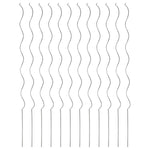 Woodside Climbing Tomato Plant Spiral Support Stakes, Galvanised Steel, Pack of 12