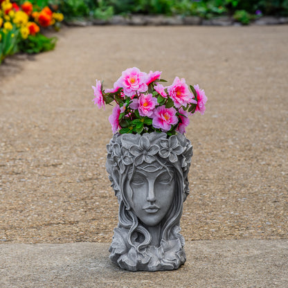 Woodside Garden Goddess Head Planter Decorative Indoor/Outdoor Plant Pot Statue