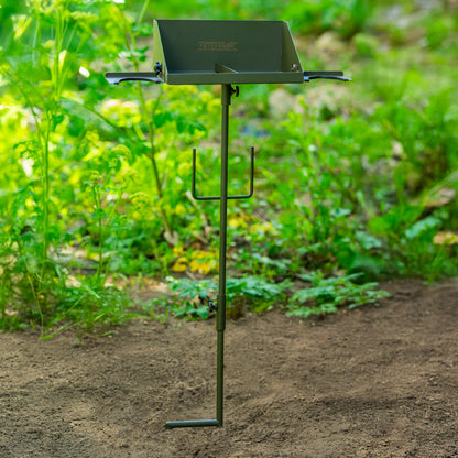 Nitehawk Hunting Hide Tray – Durable Steel Ammo Tray with Hooks & Divider