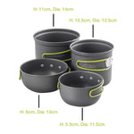 Andes 3-4 Person Camping Cookware Kit