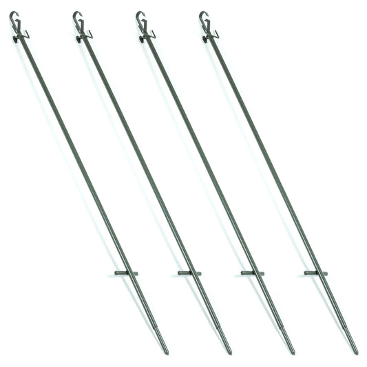 4 x Nitehawk Telescopic Hunting Hide Poles For Pigeon Shooting/Hunting 1.1m - 1.9m