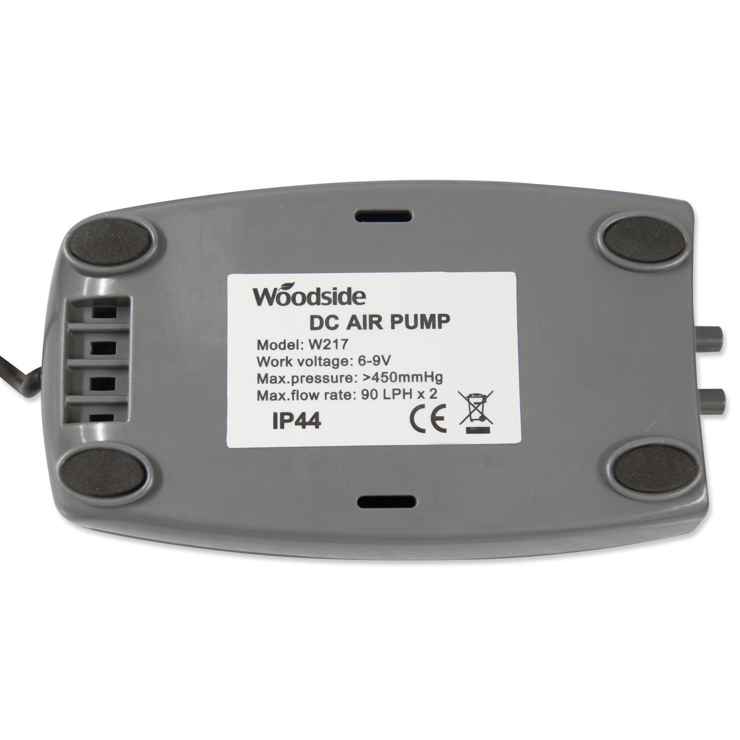 Woodside Solar Powered Oxygenator Pond Water Oxygen Pump 2 Air Stone Aerator