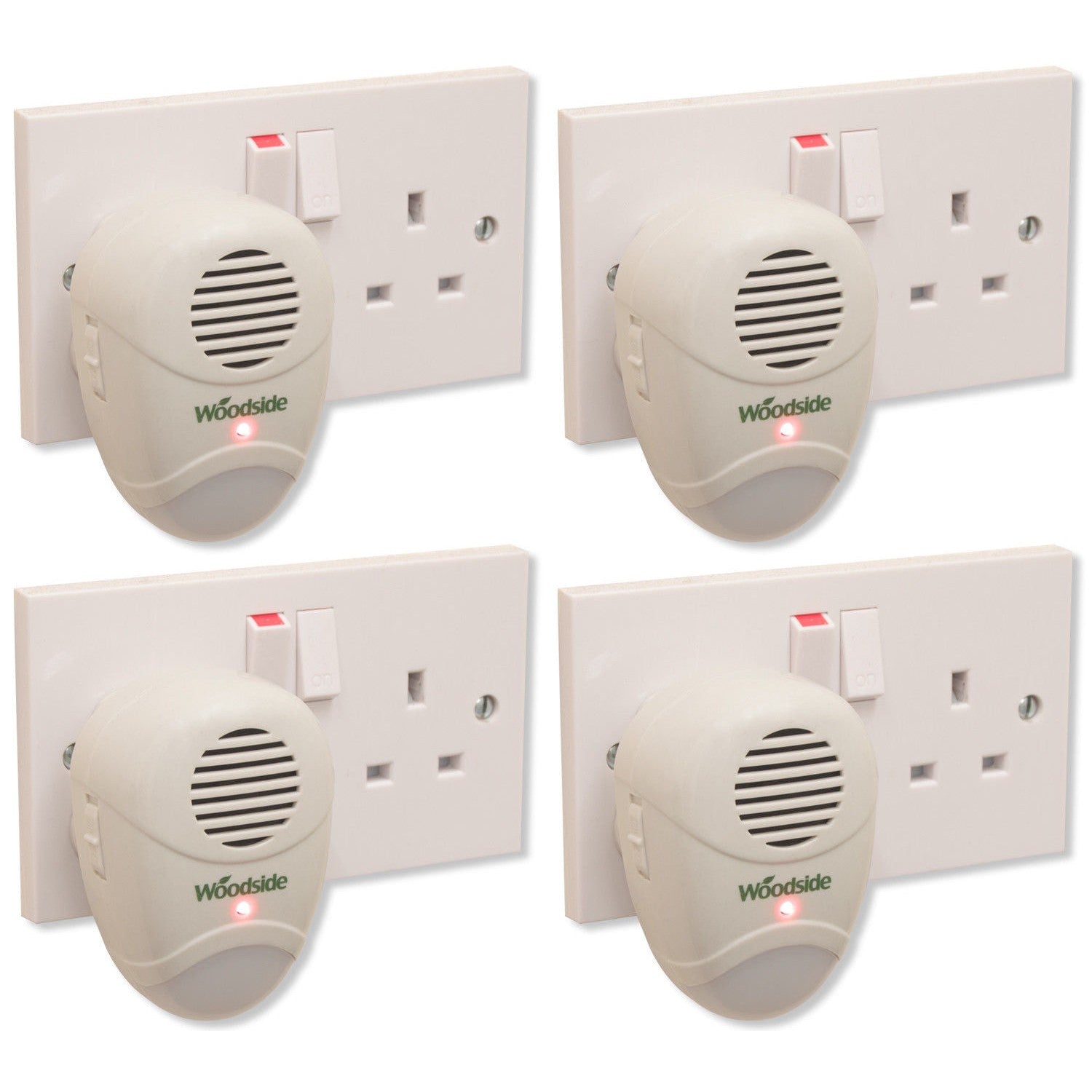 4 x Plug-In Mouse/Rat/Rodent Repeller Ultrasonic Repellent Pest Deterrent
