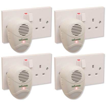 4 x Plug-In Mouse/Rat/Rodent Repeller Ultrasonic Repellent Pest Deterrent