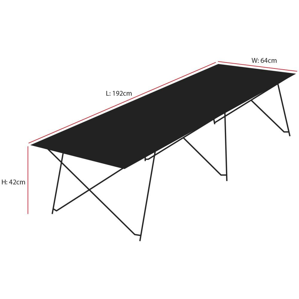 Andes Folding Portable Lightweight Single Camping Camp Bed
