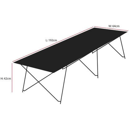 Andes Folding Portable Lightweight Single Camping Camp Bed