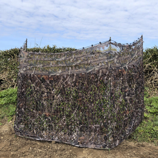 Nitehawk Camo Hunting/Shooting Blind Screen Net Hide With Clear View Top