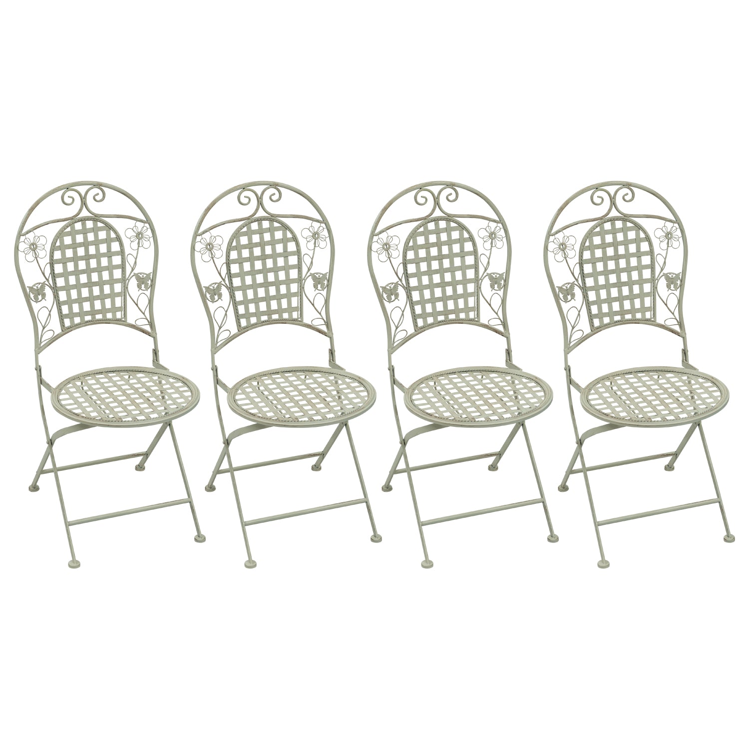 Maribelle Round Garden Chairs x 4