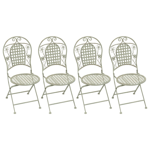 Maribelle Round Garden Chairs x 4