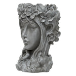 Woodside Garden Goddess Head Planter Decorative Indoor/Outdoor Plant Pot Statue