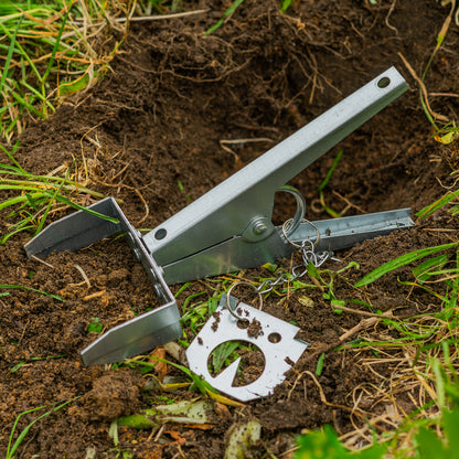 4 Pack of Woodside Heavy Duty Mole Claw Scissor Traps Fast Humane Kill