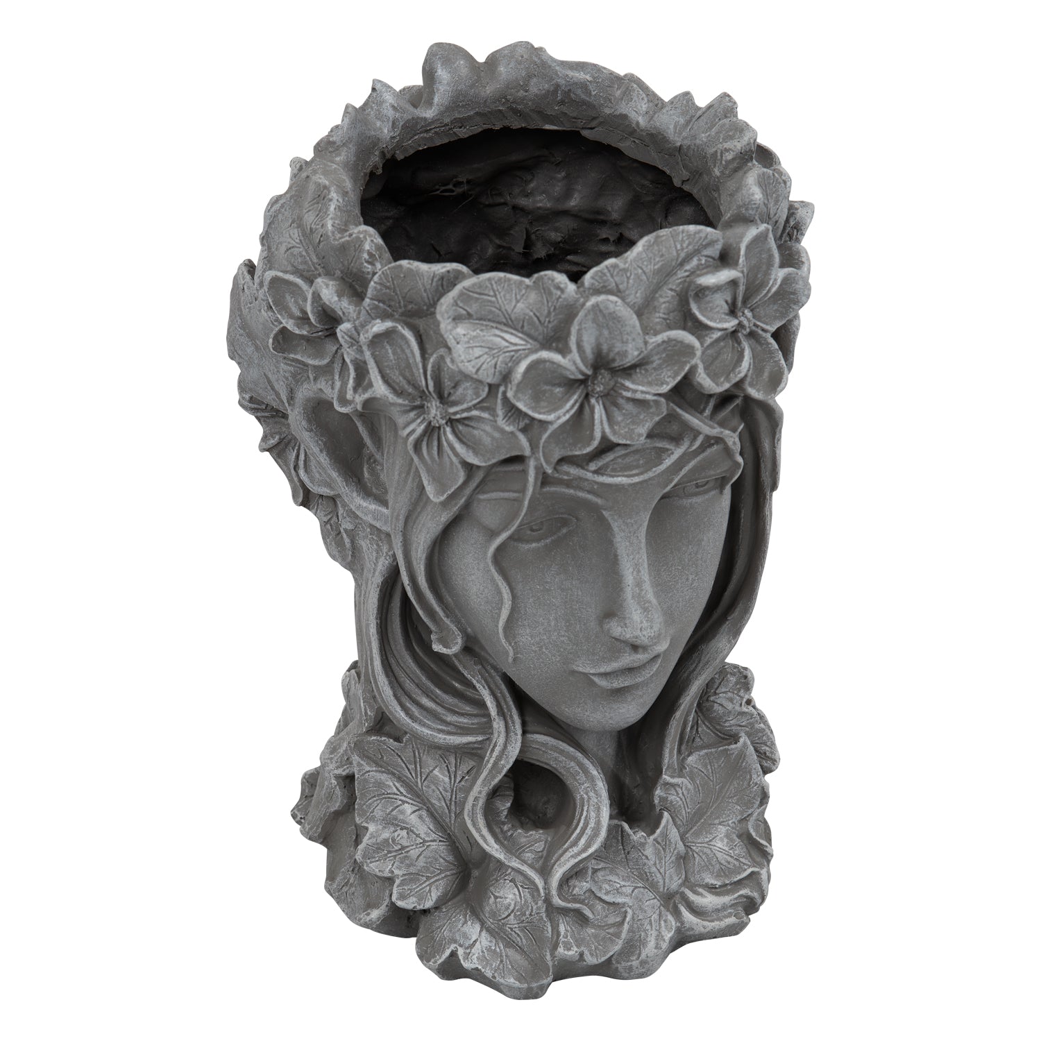 Woodside Garden Goddess Head Planter Decorative Indoor/Outdoor Plant Pot Statue