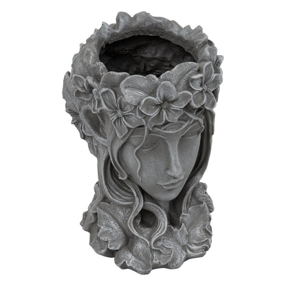 Woodside Garden Goddess Head Planter Decorative Indoor/Outdoor Plant Pot Statue