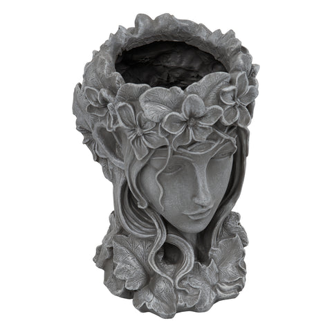 Woodside Garden Goddess Head Planter Decorative Indoor/Outdoor Plant Pot Statue