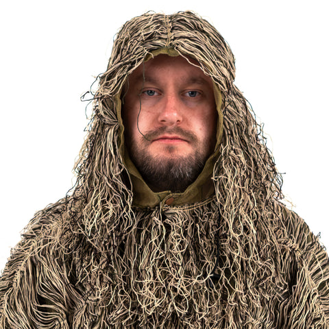 Nitehawk Woodland Camouflage Ghillie Suit Cloak/Poncho for Hunting & Paintball