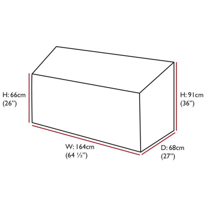 Oxbridge Medium (3 Seater) Bench Waterproof Cover GREEN
