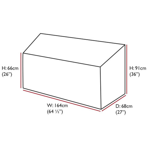 Oxbridge Medium (3 Seater) Bench Waterproof Cover GREEN