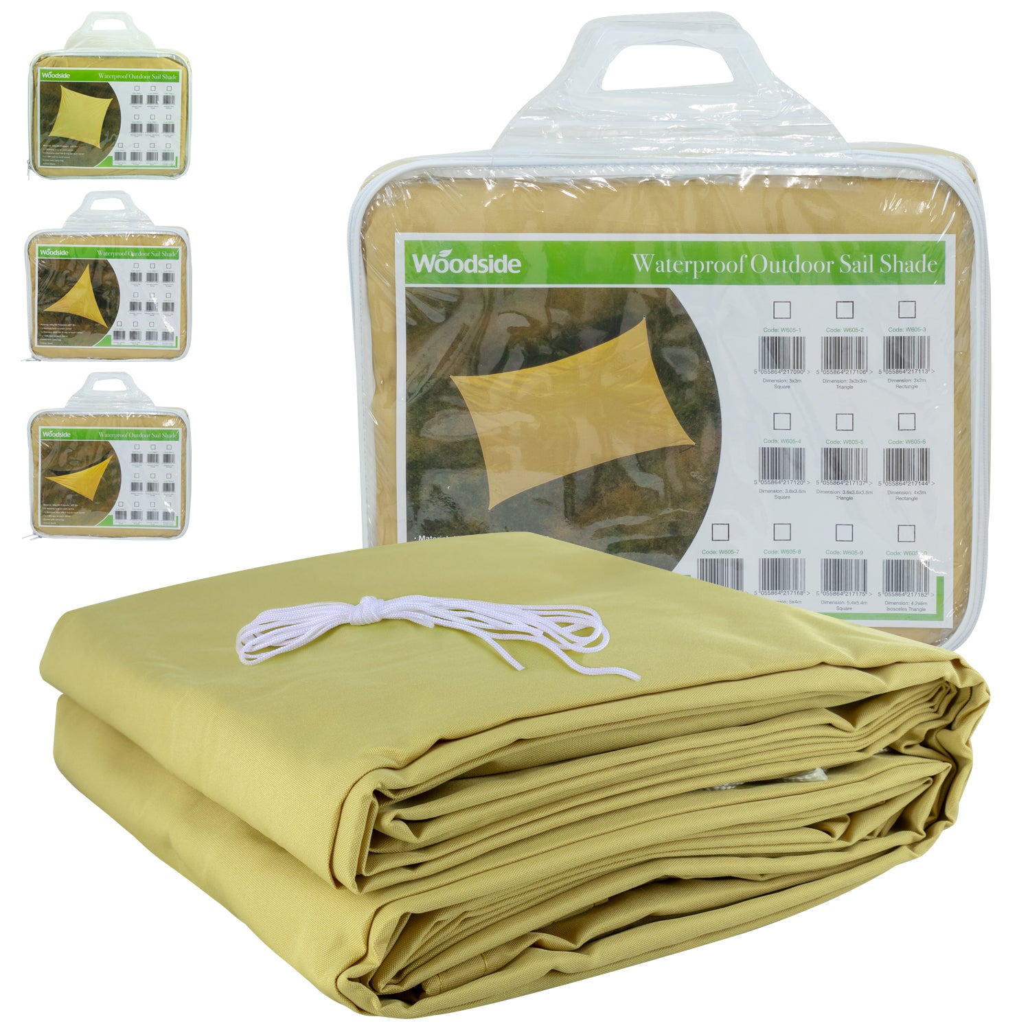 Woodside Garden Sun Sail Shade Waterproof Patio Canopy Awning