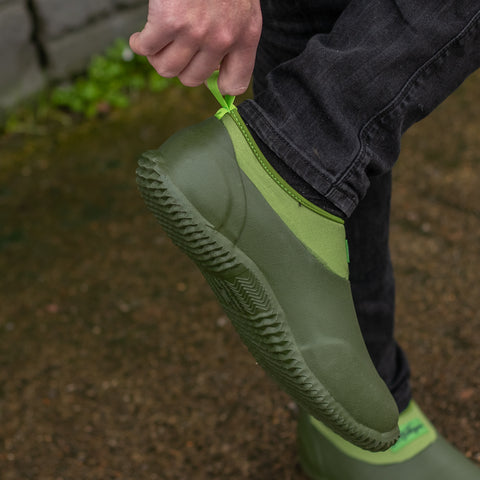 Michigan Green Neoprene Garden Boots Slip On Waterproof Outdoor Shoe