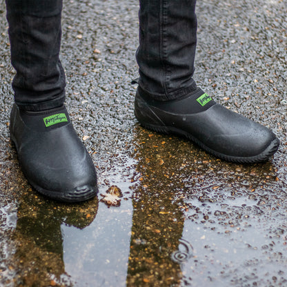 Michigan Black Neoprene Garden Boots Slip On Waterproof Outdoor Shoe