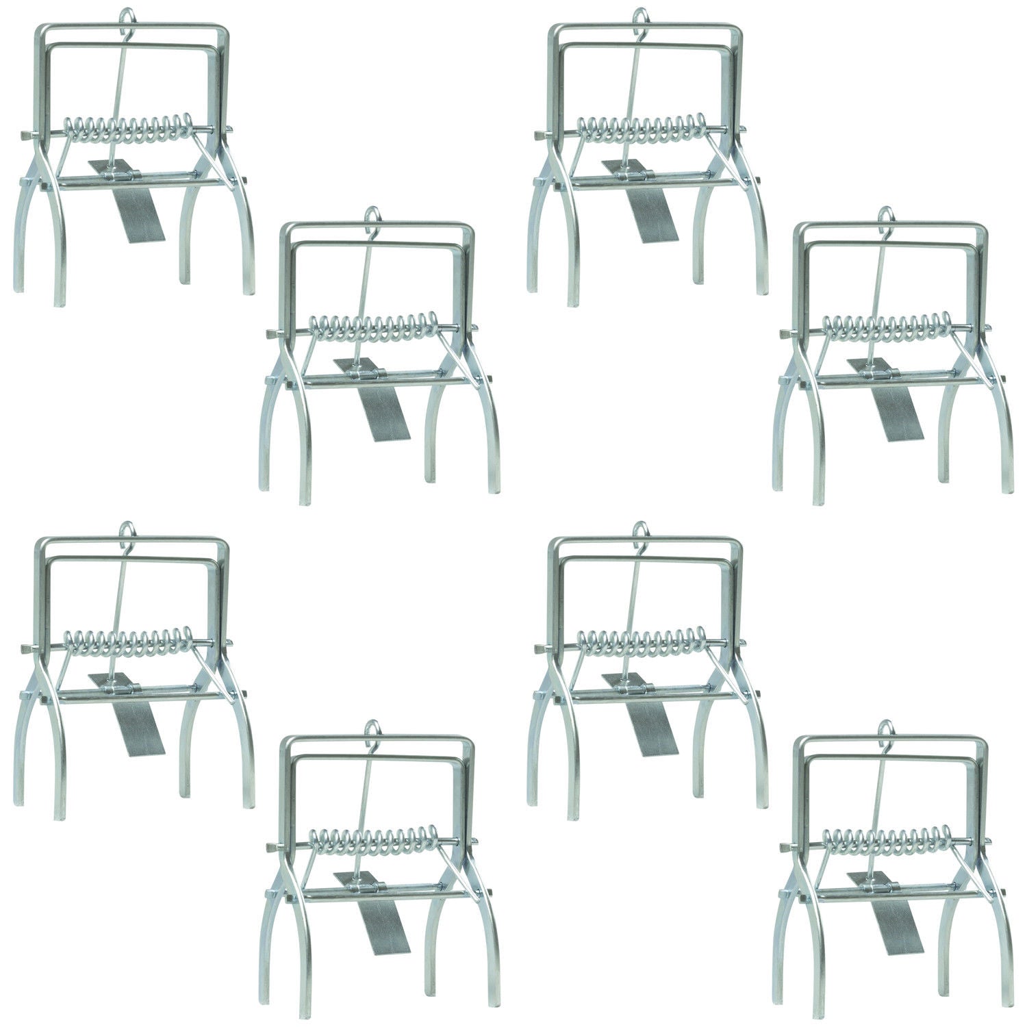 8 Pack of Woodside Heavy Duty Mole Claw Scissor Talpex Traps Fast Humane Kill