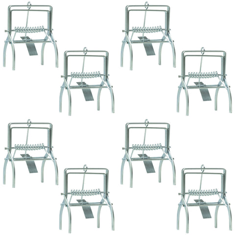 8 Pack of Woodside Heavy Duty Mole Claw Scissor Talpex Traps Fast Humane Kill