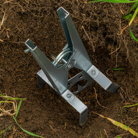 4 Pack of Woodside Heavy Duty Mole Claw Scissor Traps Fast Humane Kill