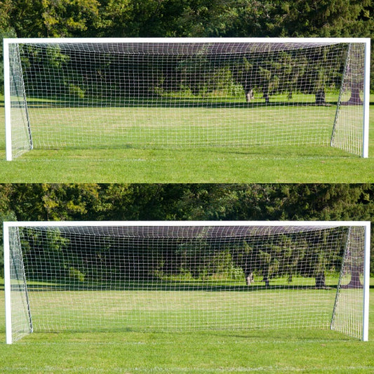 PAIR of 24FT X 8FT Football Net (0M Top Runback, 2M Bottom Runback)