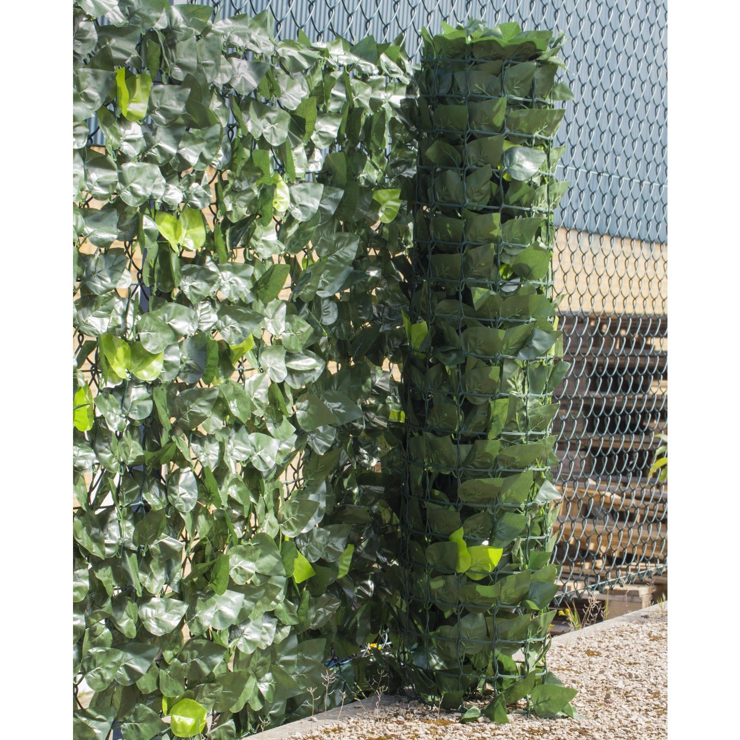 Woodside Artificial Faux Ivy Leaf Garden Fence/Wall Privacy Screening Hedge