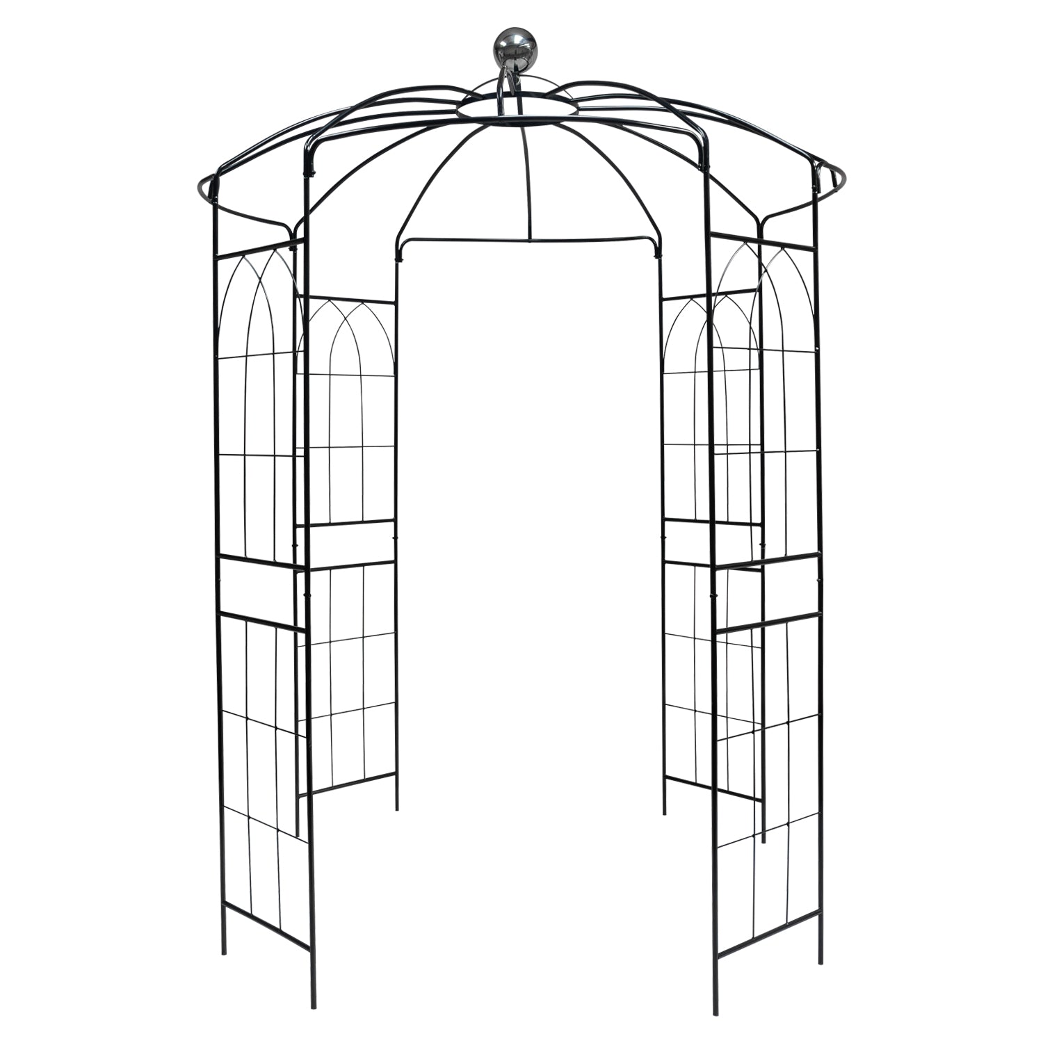 Woodside Santon Metal Garden Birdcage Pergola