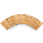 Woodside 6ft Curved Roll Out Garden Walkway – Flexible Fir Wood Pathway for Lawns & Borders